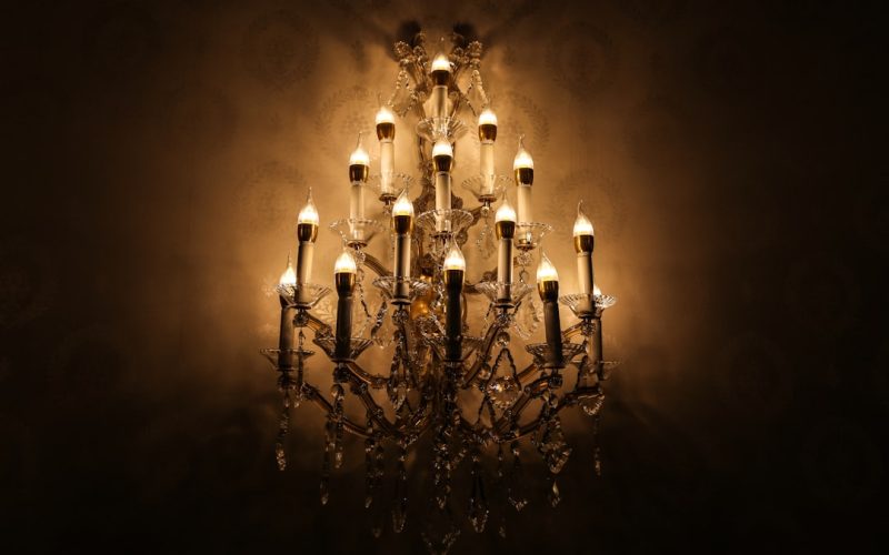 Photo luxury hotel chandelier