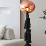 El toque perfecto: Lámpara de esquina decorativa y lámpara de lava para el suelo