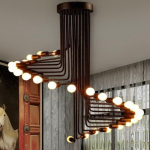 La elegancia nórdica: el candelabro de espiral