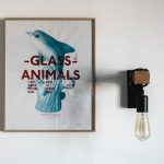 Lámpara de pared de cristal moderna