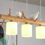 La lámpara creativa de pájaro de círculo para decorar el jardín de infantes