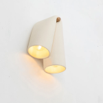 Sutil iluminación con aplique de cerámica minimalista